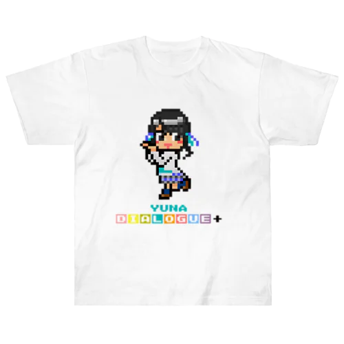 ドットDIALOGUE＋ ゆーな推しヘビーウェイトTシャツ(白) Heavyweight T-Shirt