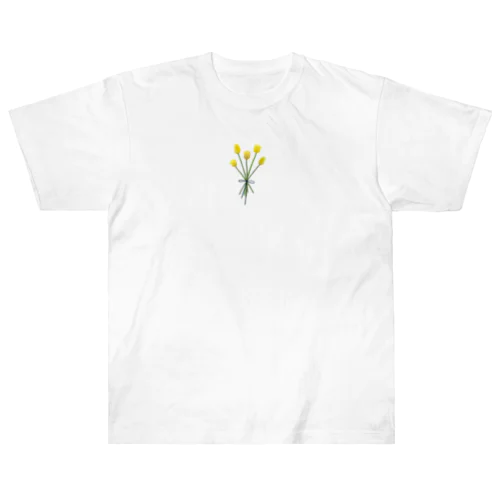  yellow bouquet ヘビーウェイトTシャツ