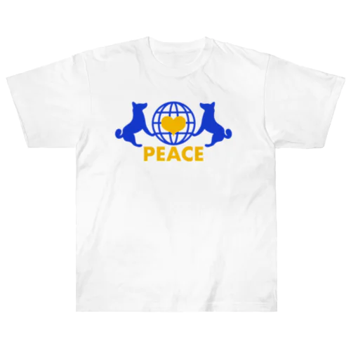 peace ワンコバージョン🐕 ヘビーウェイトTシャツ
