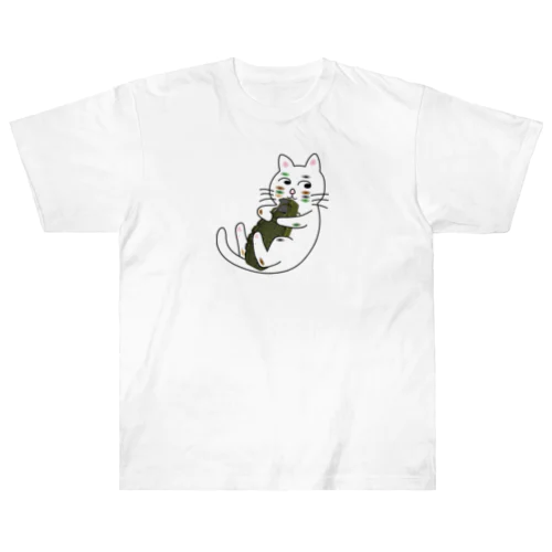 猫 ヘビーウェイトTシャツ