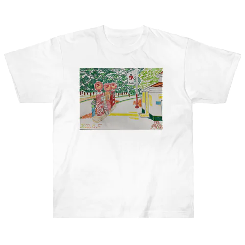 ガソリンスタンド⛽️ Heavyweight T-Shirt