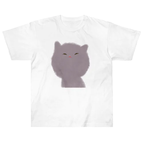 フワネコ「ん」 Heavyweight T-Shirt