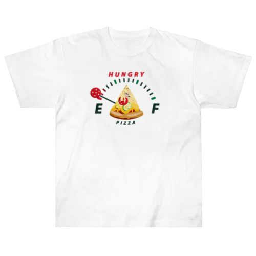 腹ペコゲージ　ピザ　A*Ｌ配置 Heavyweight T-Shirt