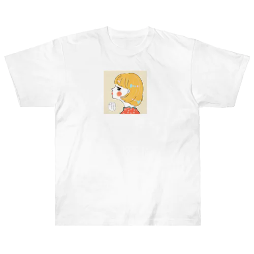 ピアッシング（セリフ） Heavyweight T-Shirt