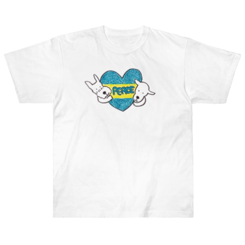 ウクライナ応援団　paritora Heavyweight T-Shirt