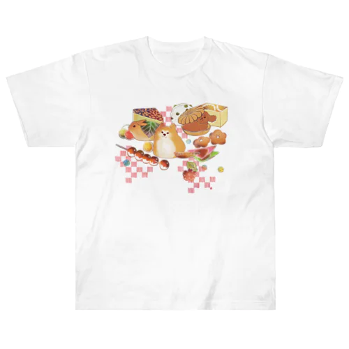 もふもふ和菓子ちゃん Heavyweight T-Shirt