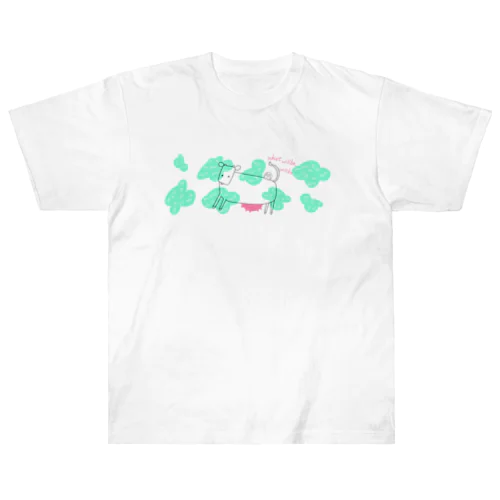 マイペースでいいじゃん（白） Heavyweight T-Shirt