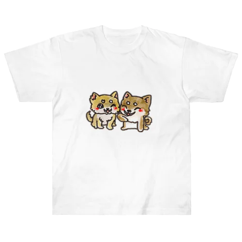 なかよし柴犬くん Heavyweight T-Shirt