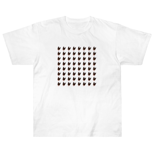 かわいいわんちゃんの柄 Heavyweight T-Shirt