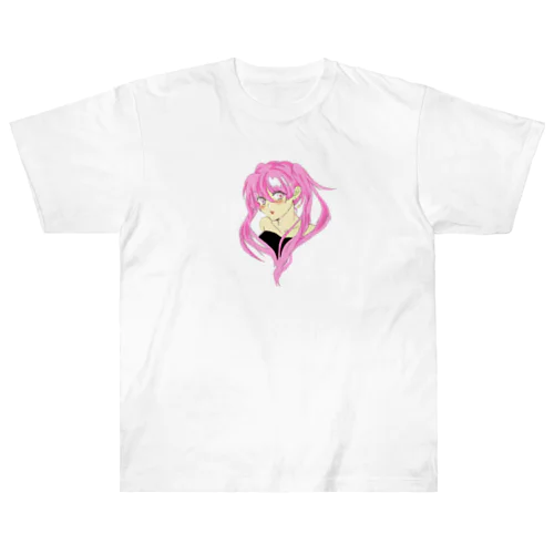 サイケな美少女 ヘビーウェイトTシャツ