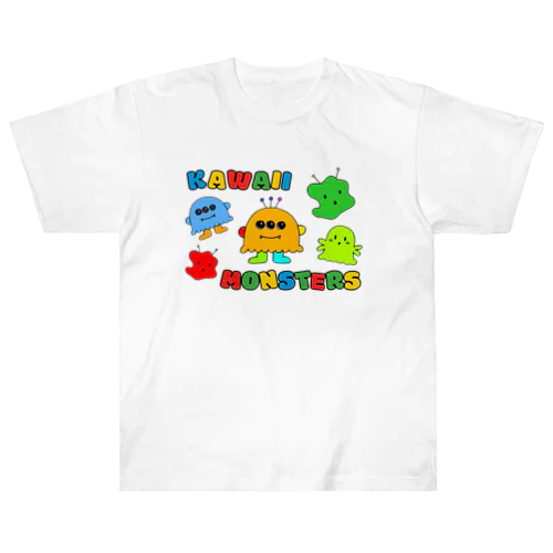 Kawaii Monsters | カラフルポップロゴ ver. ヘビーウェイトTシャツ