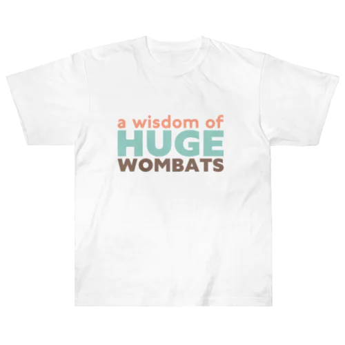 a wisdom of HUGE WOMBATS ヘビーウェイトTシャツ