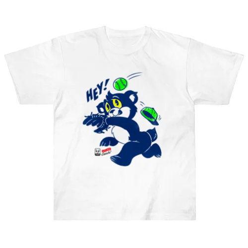 BASEBALL BEAR  [COLOR] Heavyweight T-Shirt