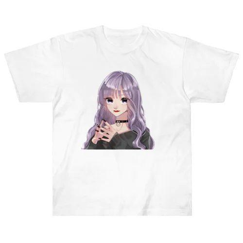 魔法少女になりたいアラサーの女　Twitterアイコン ヘビーウェイトTシャツ