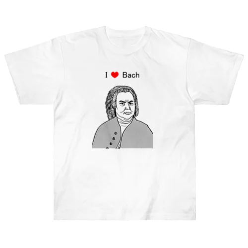 J.S.Bach  バッハ大先生 ヘビーウェイトTシャツ