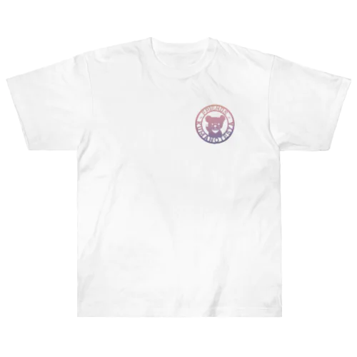 くまのてしゃ　ロゴ　（グラデーション） ヘビーウェイトTシャツ