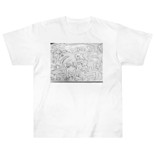 ＹＵデザイン　恐竜Tシャツ Heavyweight T-Shirt