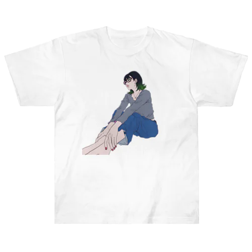 めがねっこ Heavyweight T-Shirt