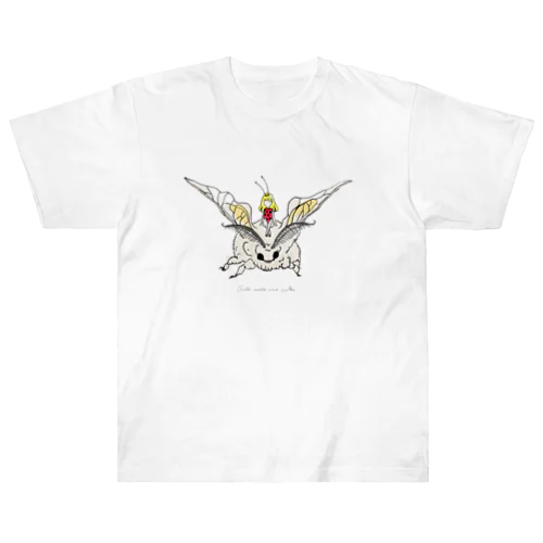 かいこがとわたし#silk moth and me Heavyweight T-Shirt