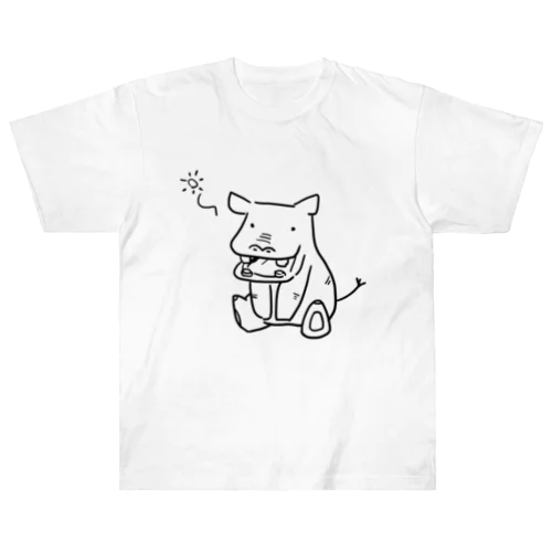 ぼんやりかばさん ヘビーウェイトTシャツ