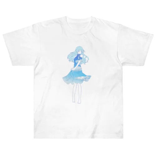 空色少女 Heavyweight T-Shirt