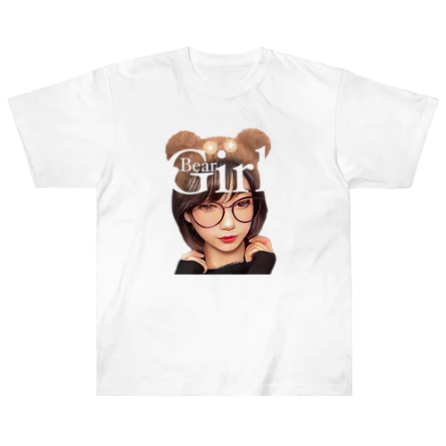 Bear Girl ☆◡̈⋆ ヘビーウェイトTシャツ