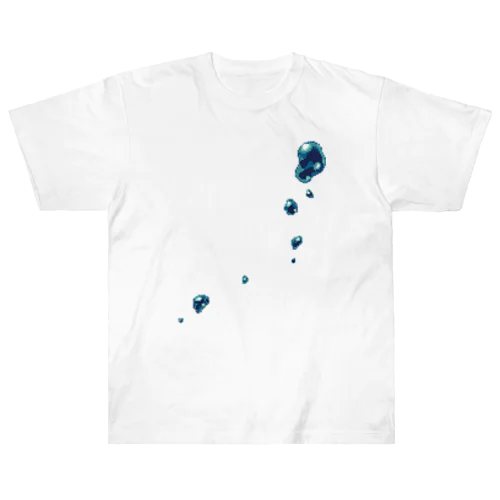 ドット絵：水滴 Heavyweight T-Shirt