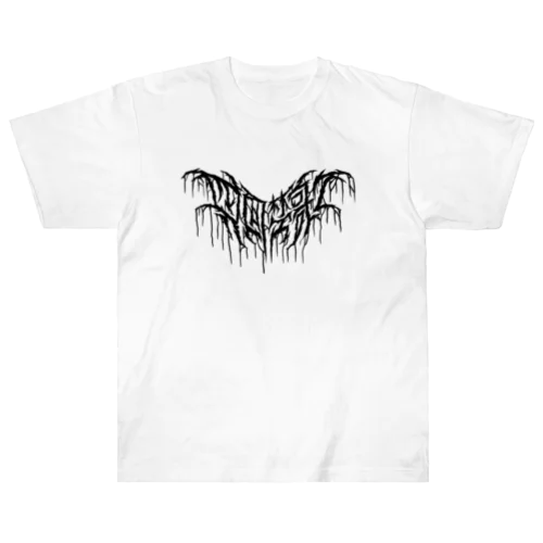 四字熟語 - 四面楚歌 Death Metal Logo デスロゴ ヘビーウェイトTシャツ