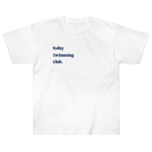 todayswimmingclub. (BK&BL) Heavyweight T-Shirt