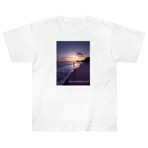 fale o lakinini surf akiya sunset ヘビーウェイトTシャツ