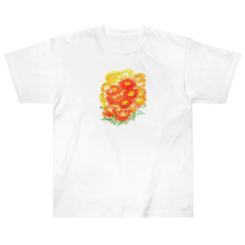 7月17日の誕生日花は「百日草」です！ Heavyweight T-Shirt