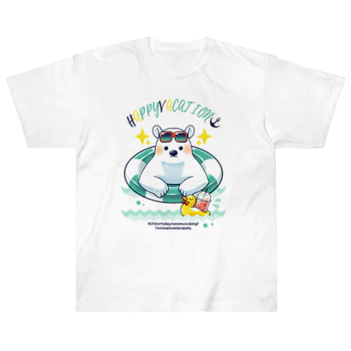 ハッピーVACATION ヘビーウェイトTシャツ