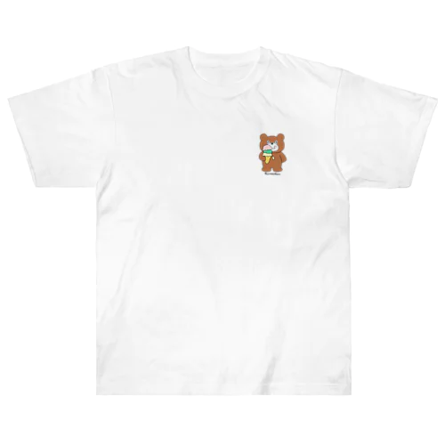 くまのクマちゃん　ICE CREAM  (small ) ヘビーウェイトTシャツ