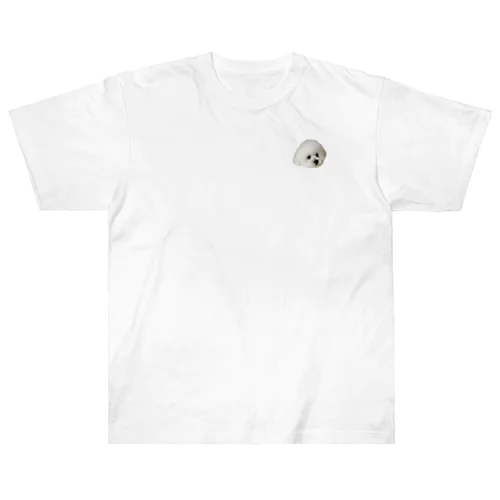 ビションフリーゼのセトくん　白目チラリ2 Heavyweight T-Shirt