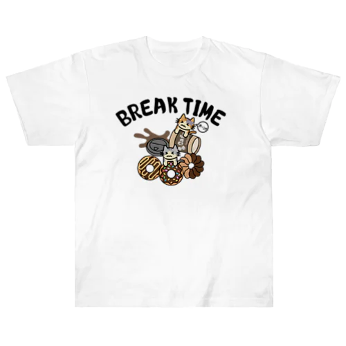 BREAK TIME CATS ヘビーウェイトTシャツ