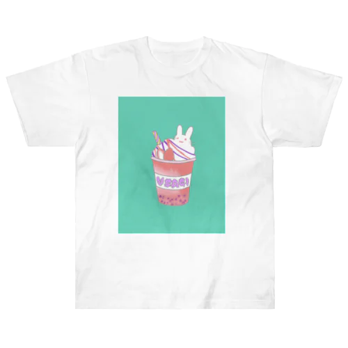 うさぎcafeーいちごー ヘビーウェイトTシャツ