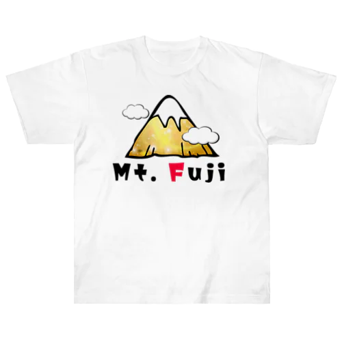 いいことありそう! 金運シリーズ　(富士山　Mt.Fuji) Heavyweight T-Shirt