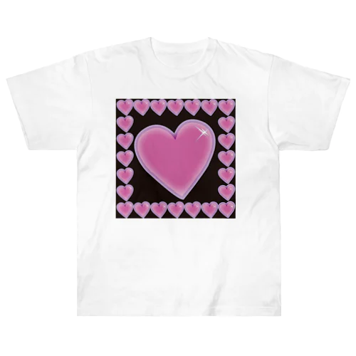 【沢山囲まれて】heart harem【逃げ場無し】 Heavyweight T-Shirt