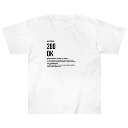 200 OK ヘビーウェイトTシャツ