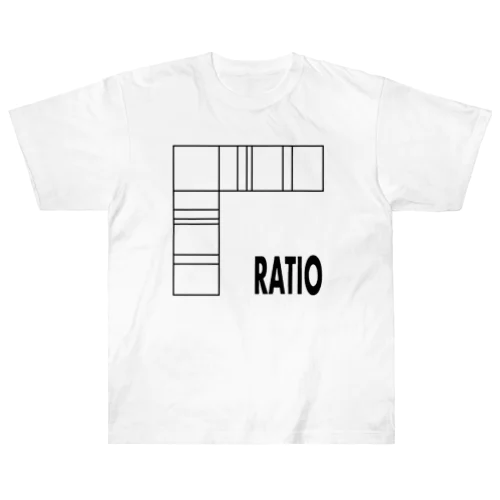 Ratio 比率模様 ヘビーウェイトTシャツ