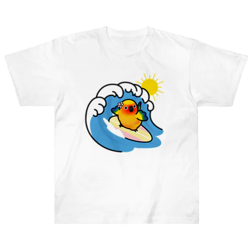 Chubby Bird コガネメキシコインコ　サーフィン Heavyweight T-Shirt