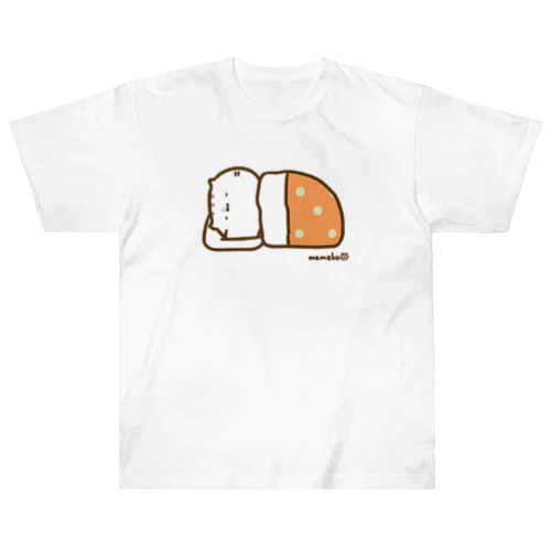 寝るねこ ヘビーウェイトTシャツ