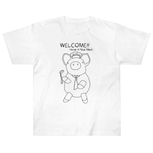 WELCOME いらっしゃいませ ヘビーウェイトTシャツ