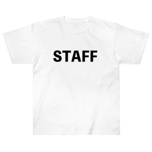 汎用型STAFFシャツ・黒 ヘビーウェイトTシャツ