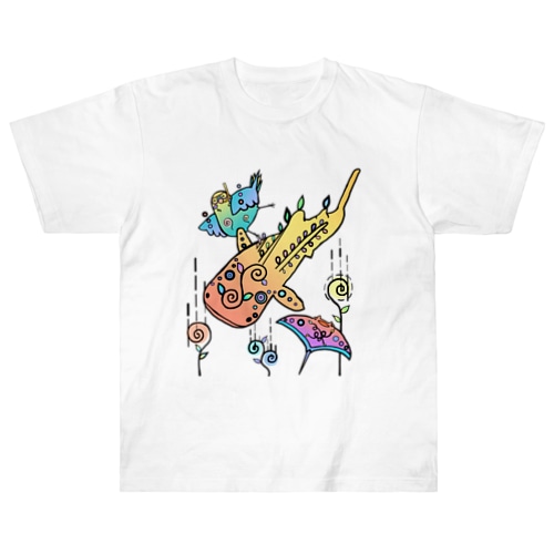 潜ると・・・ Heavyweight T-Shirt