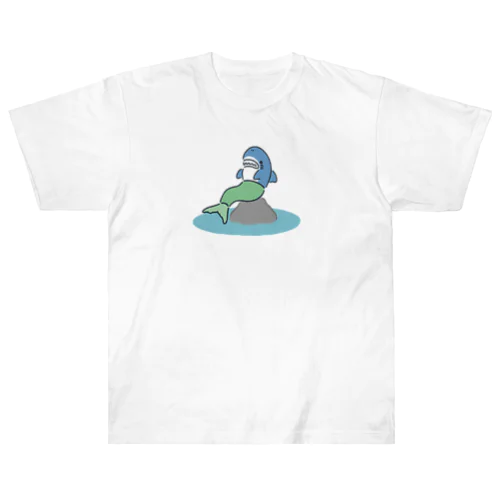 半魚サメ ヘビーウェイトTシャツ