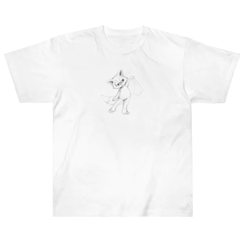 ハンカチにゃんこ ヘビーウェイトTシャツ