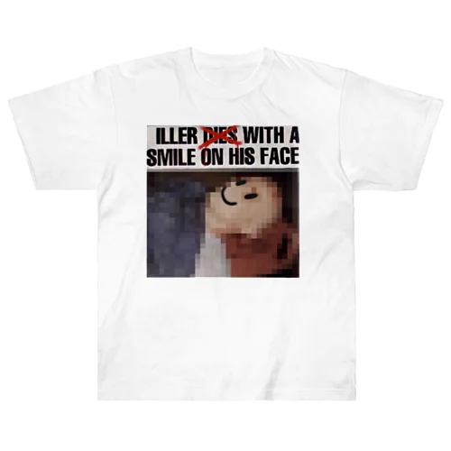 ILLER D**S WITH A SMILE ON HIT FACE ヘビーウェイトTシャツ