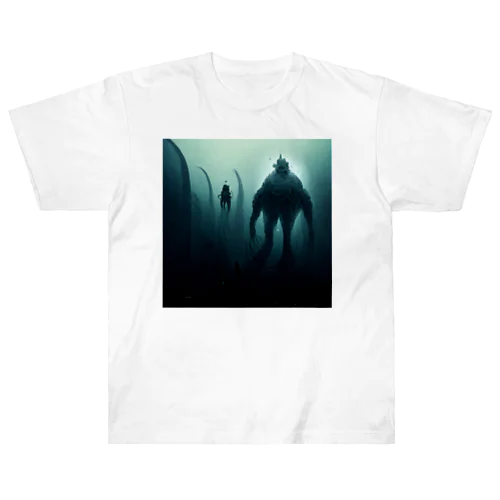 深海の巨大生物 Heavyweight T-Shirt