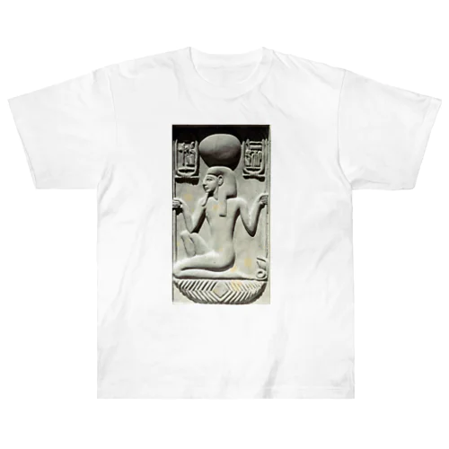 ラムセス2世のバスレリーフ サッカラ出土 ボンフィス社製 1875年頃-1900年頃 Heavyweight T-Shirt